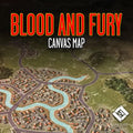 World At War 85: Blood and Fury Premium Canvas Map - Lock n Load Publishing
