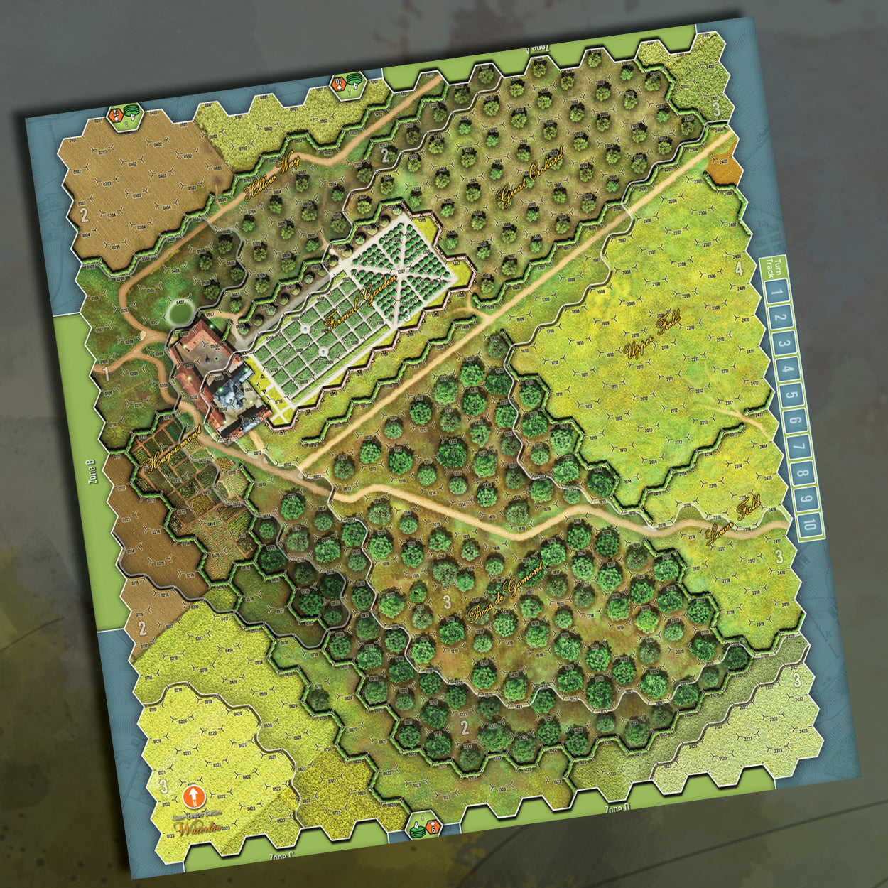 Close Quarter Battles - Waterloo Premium Canvas Maps