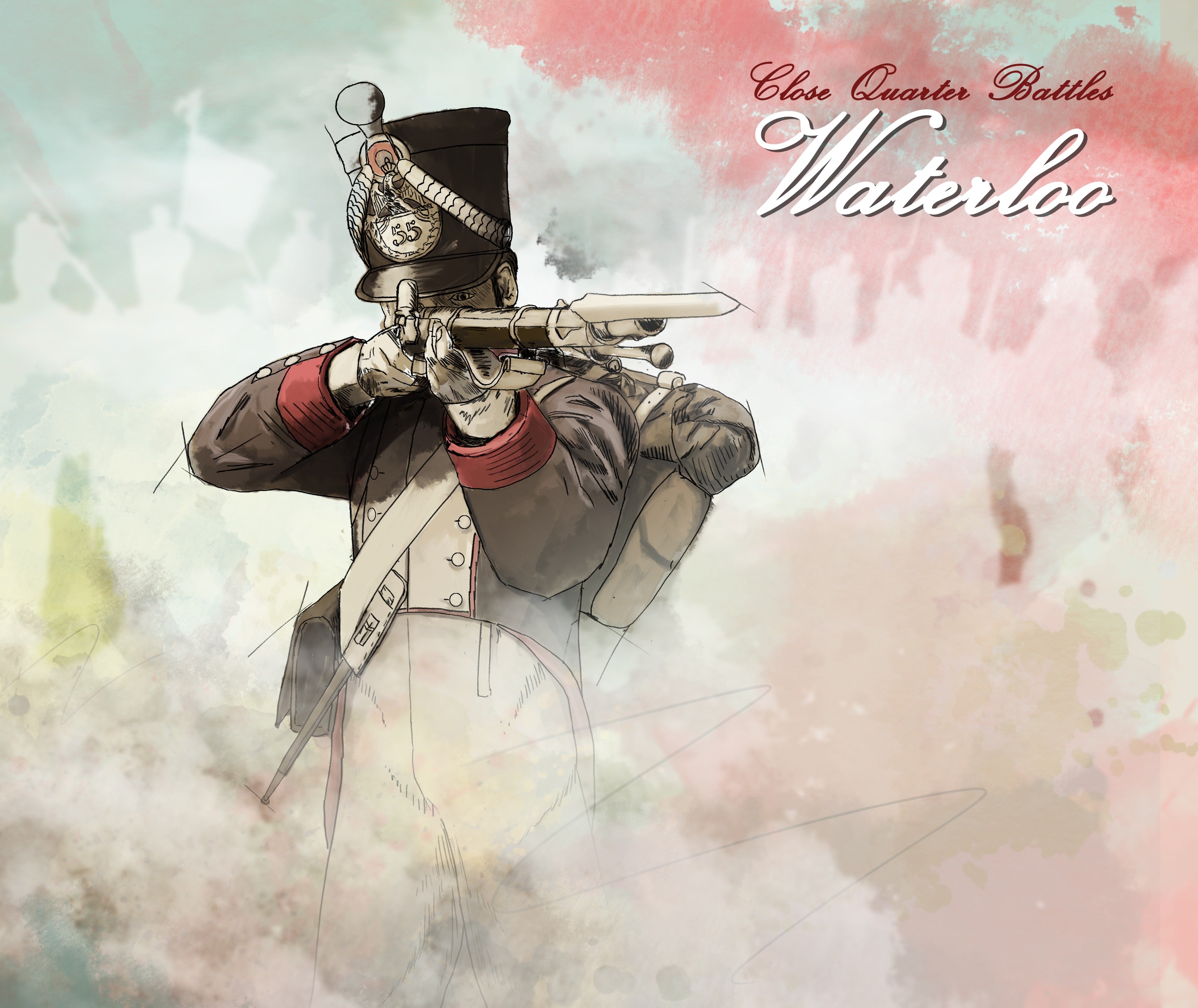 Close Quarter Battles - Waterloo Premium Canvas Maps