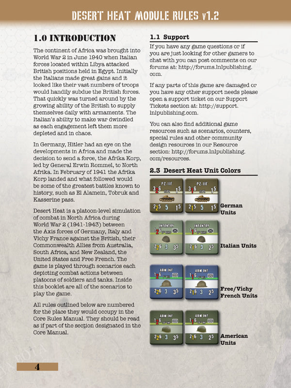 Nations At War: Desert Heat 2nd Edition Companion