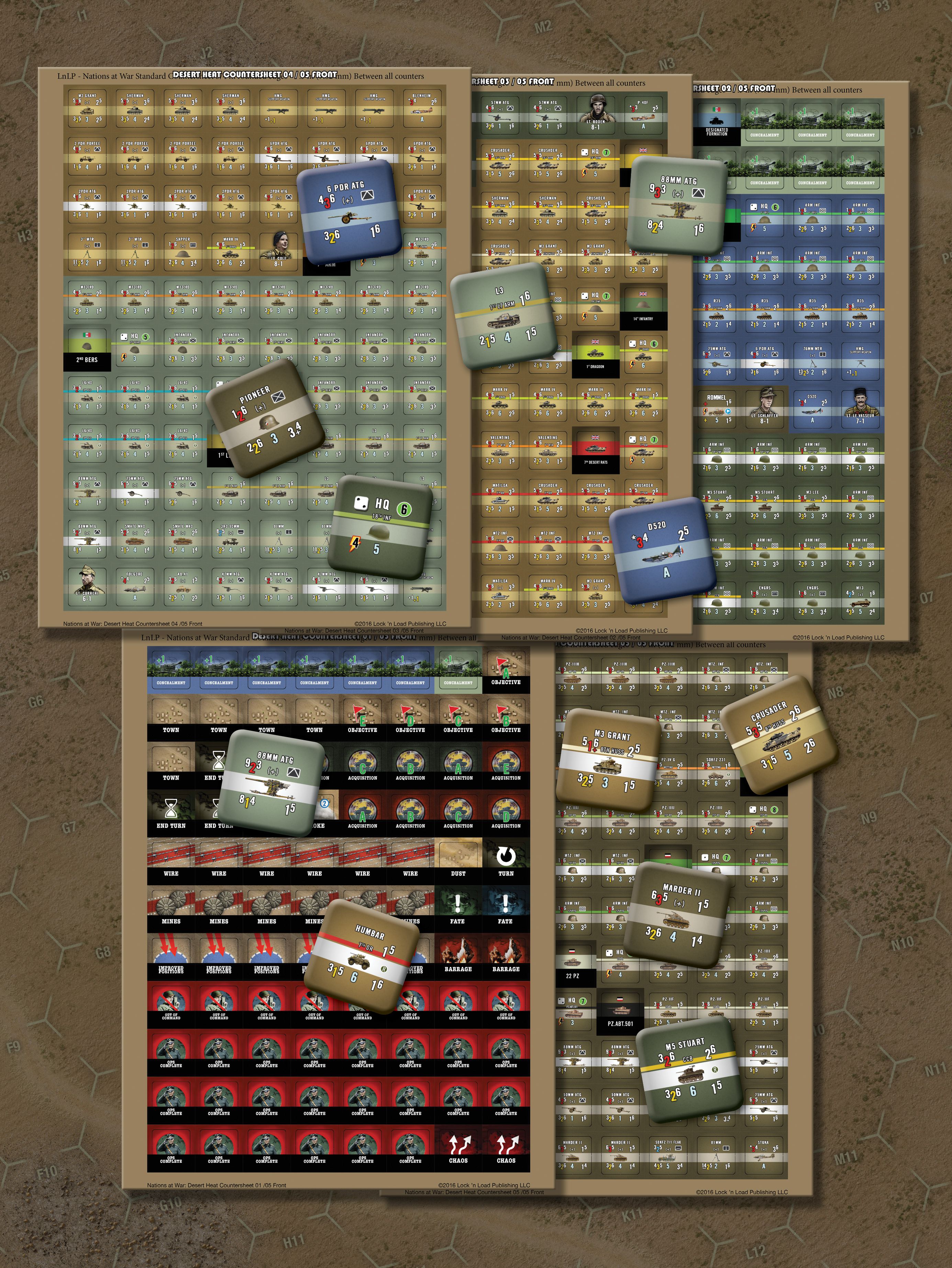 Nations At War: Desert Heat 2nd Edition