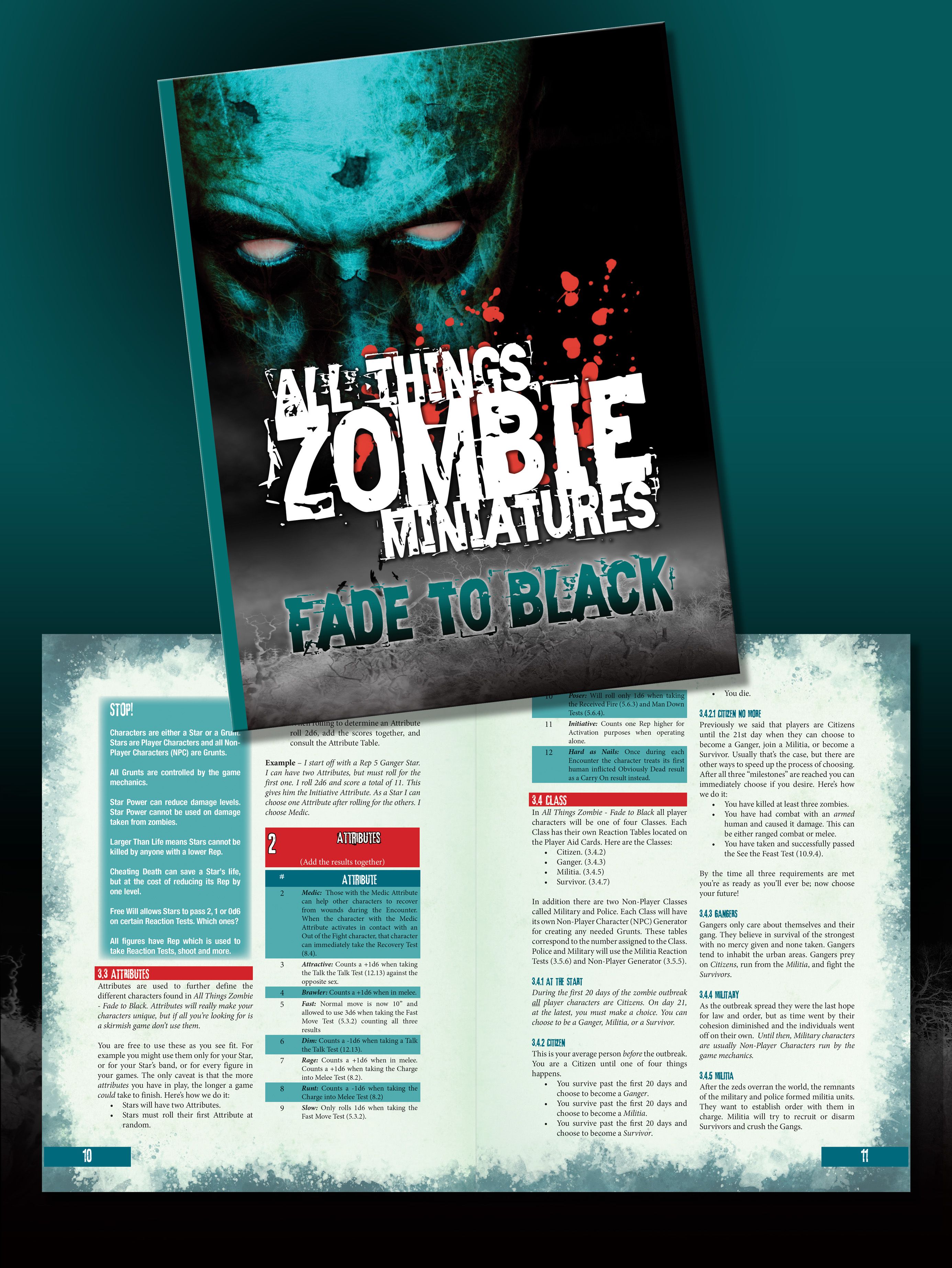All Things Zombie Miniatures: Fade to Black