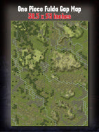 World At War 85: Storming the Gap Premium Canvas Map