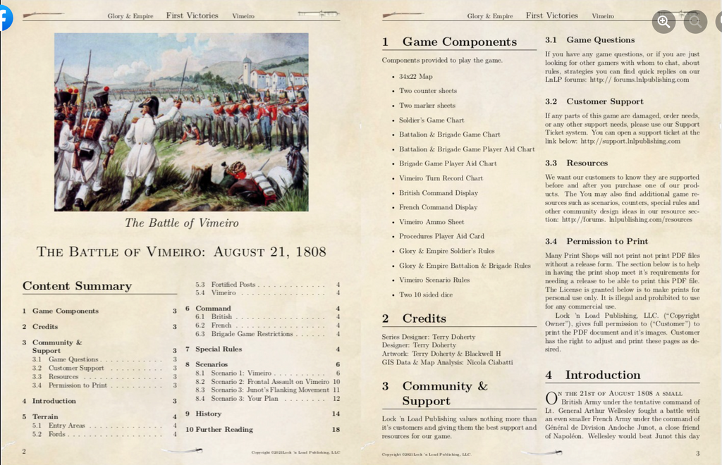 Glory and Empire - First Victories Companion Book