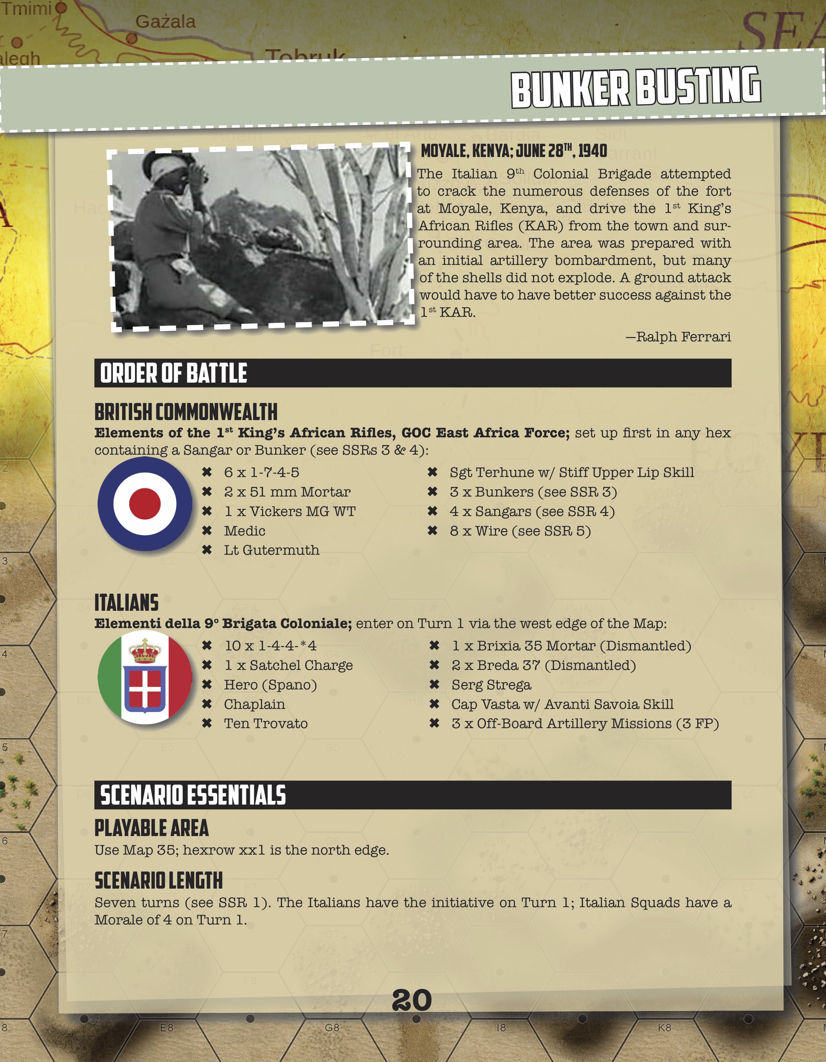 Lock 'n Load Tactical: Heroes of North Africa Companion Book