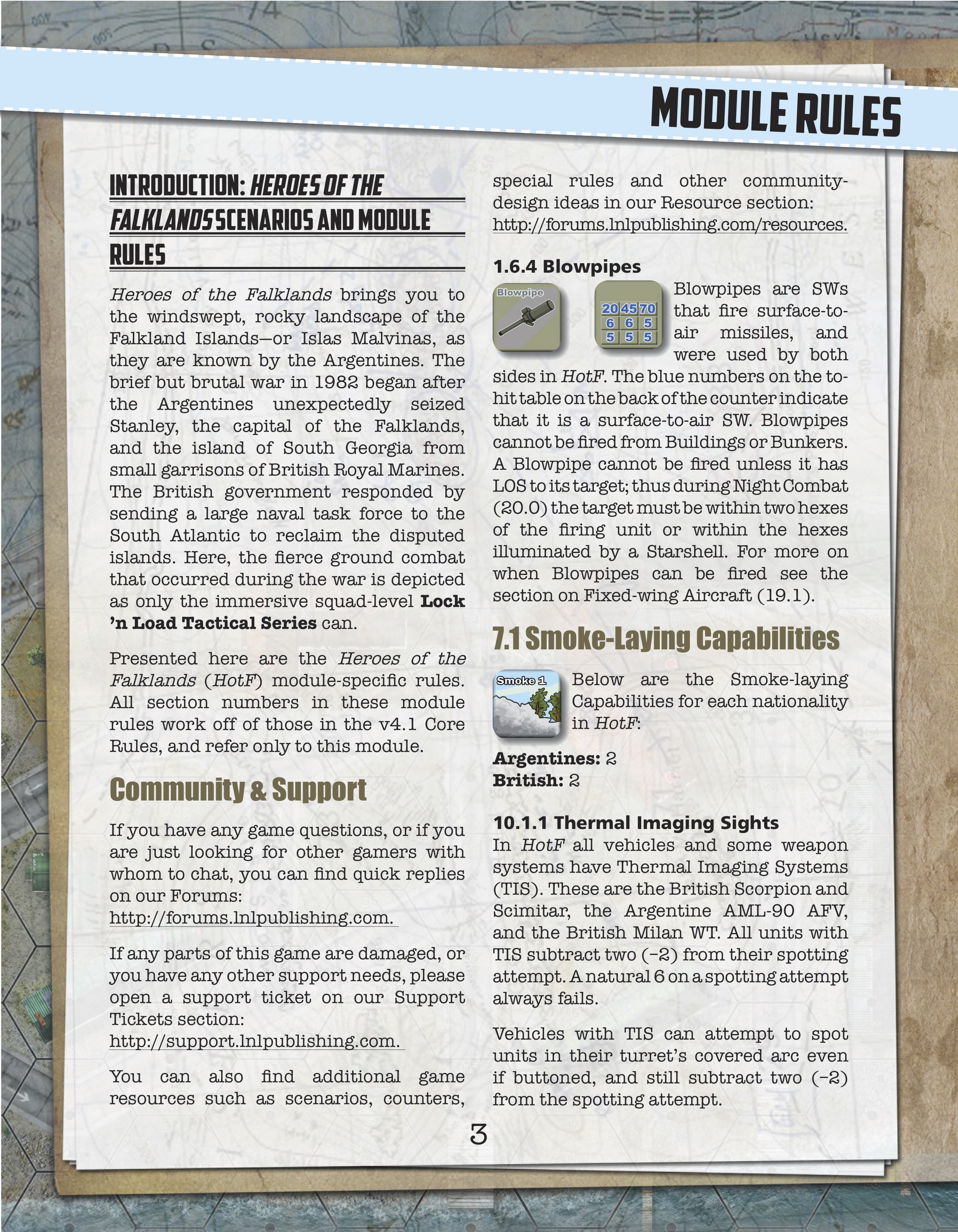 Lock 'n Load Tactical: Heroes of the Falklands Companion Book