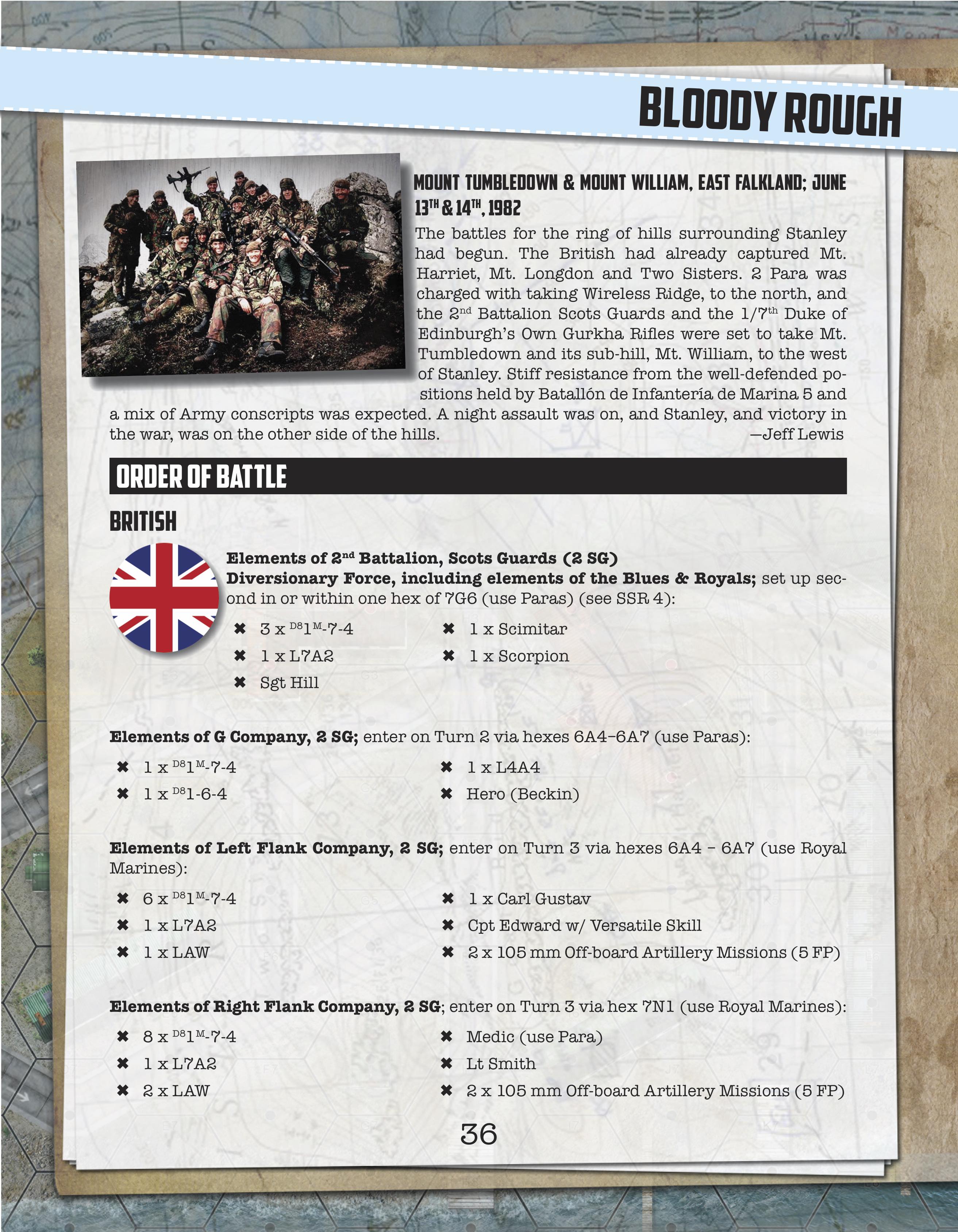 Lock 'n Load Tactical: Heroes of the Falklands Companion Book