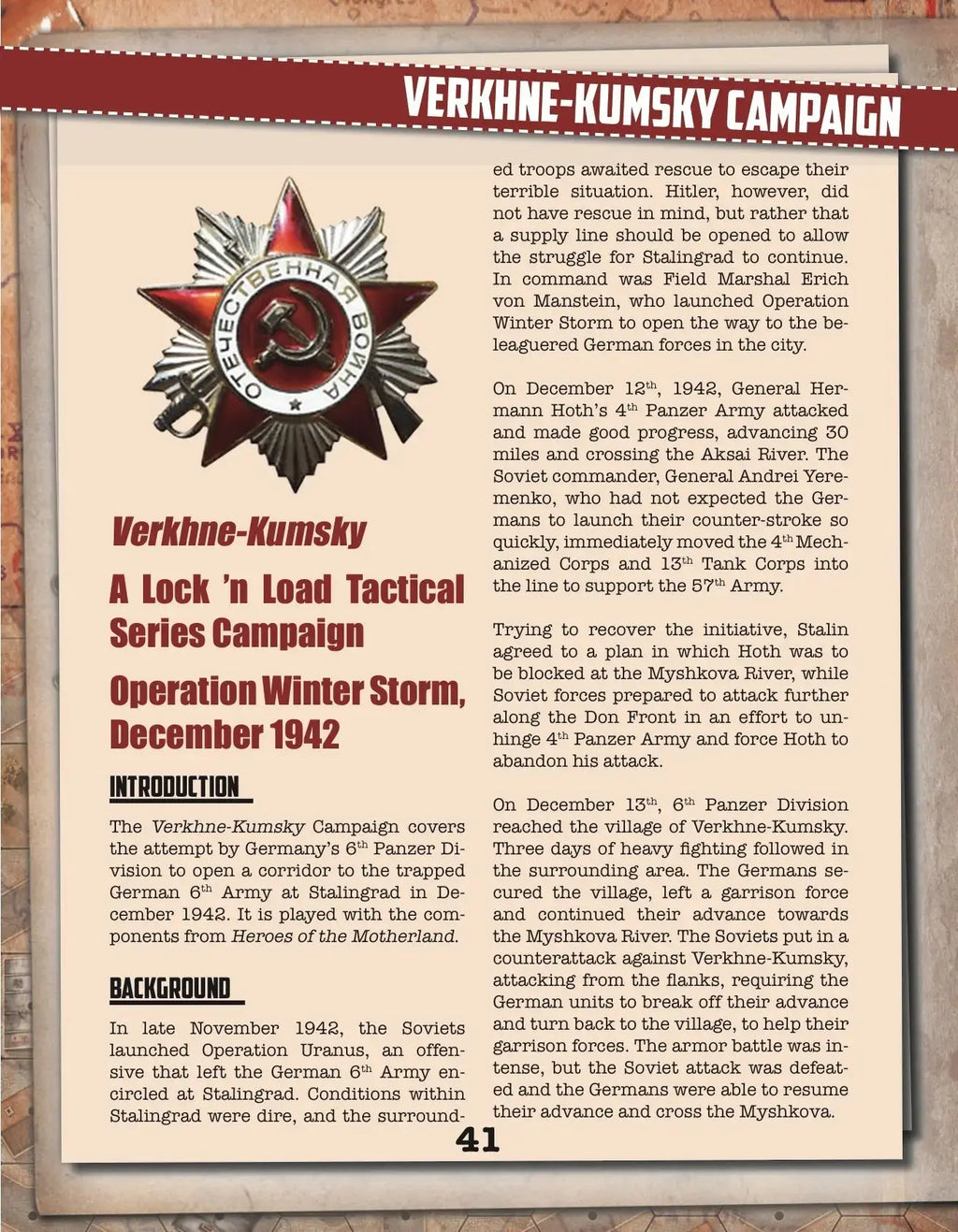 Lock 'n Load Tactical: Heroes of the Motherland - Lock n Load Publishing