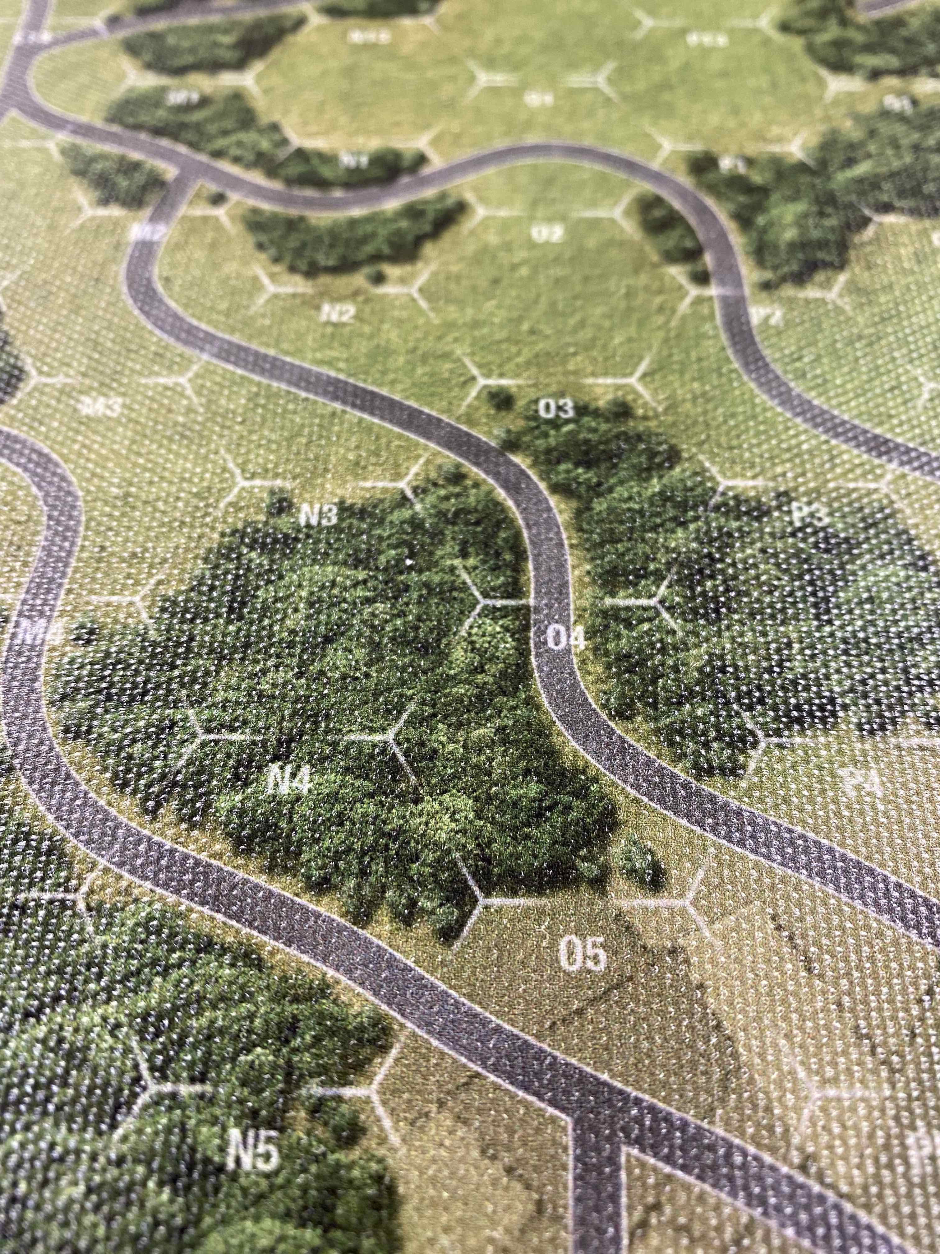 World At War 85: Storming the Gap Premium Canvas Map