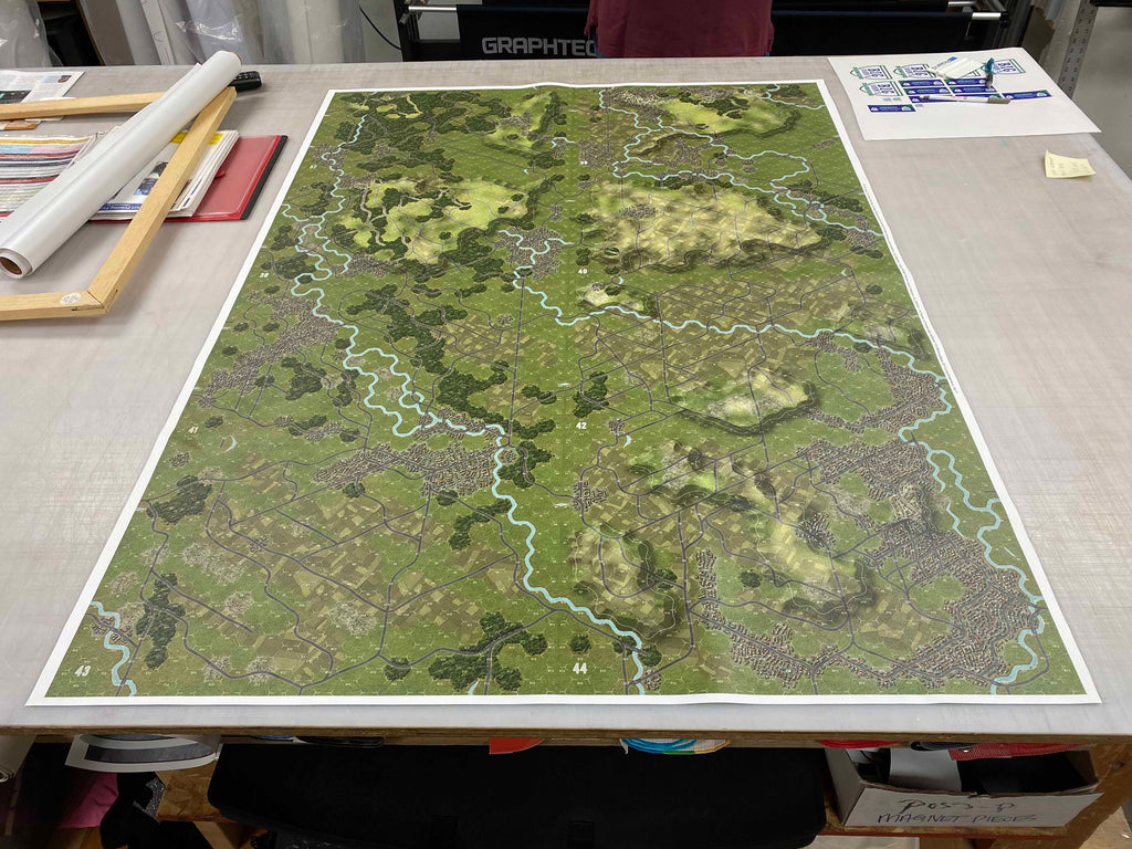 World At War 85: Storming the Gap Premium Canvas Map