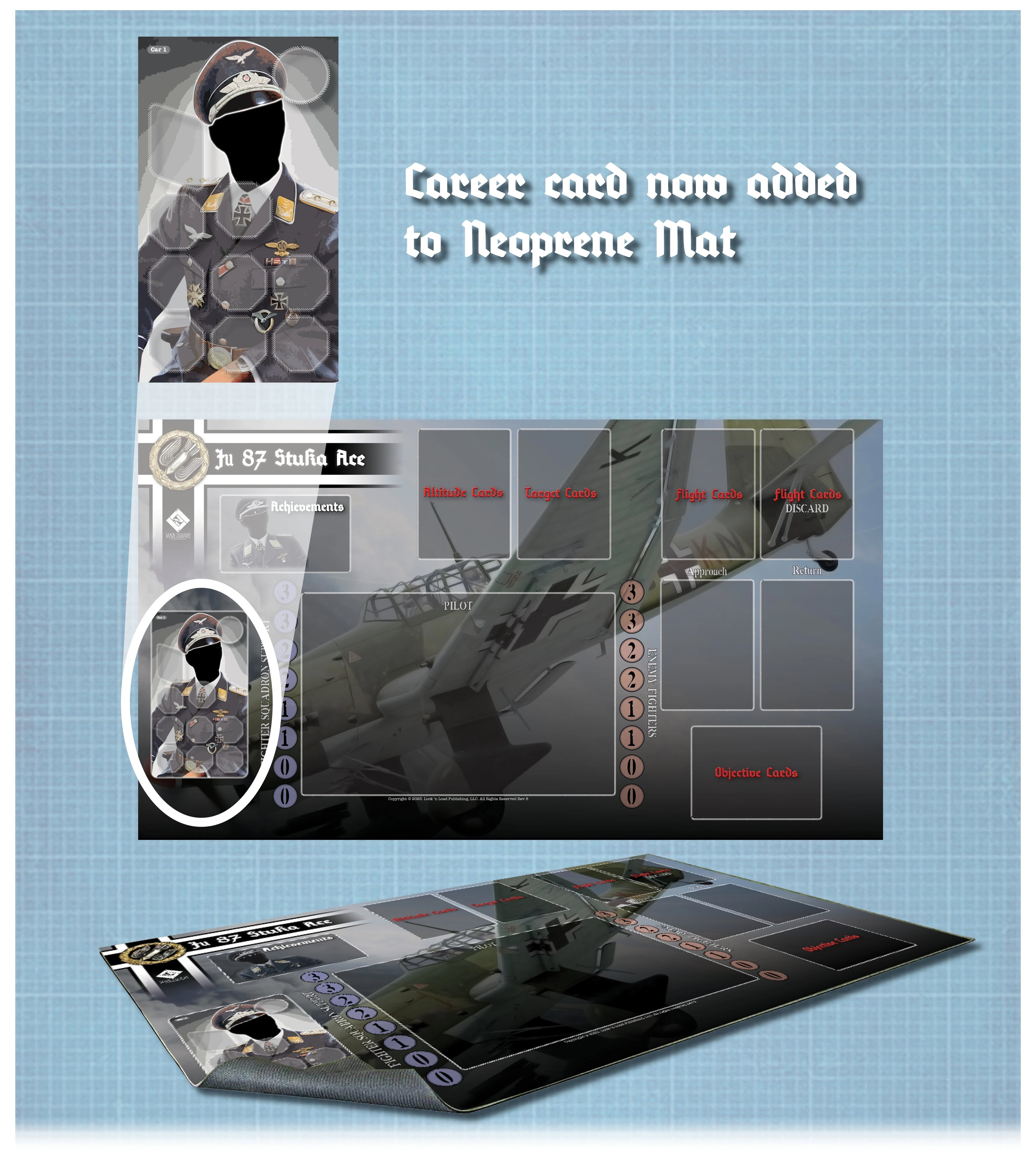 Ju 87 Stuka Ace Neoprene Mat