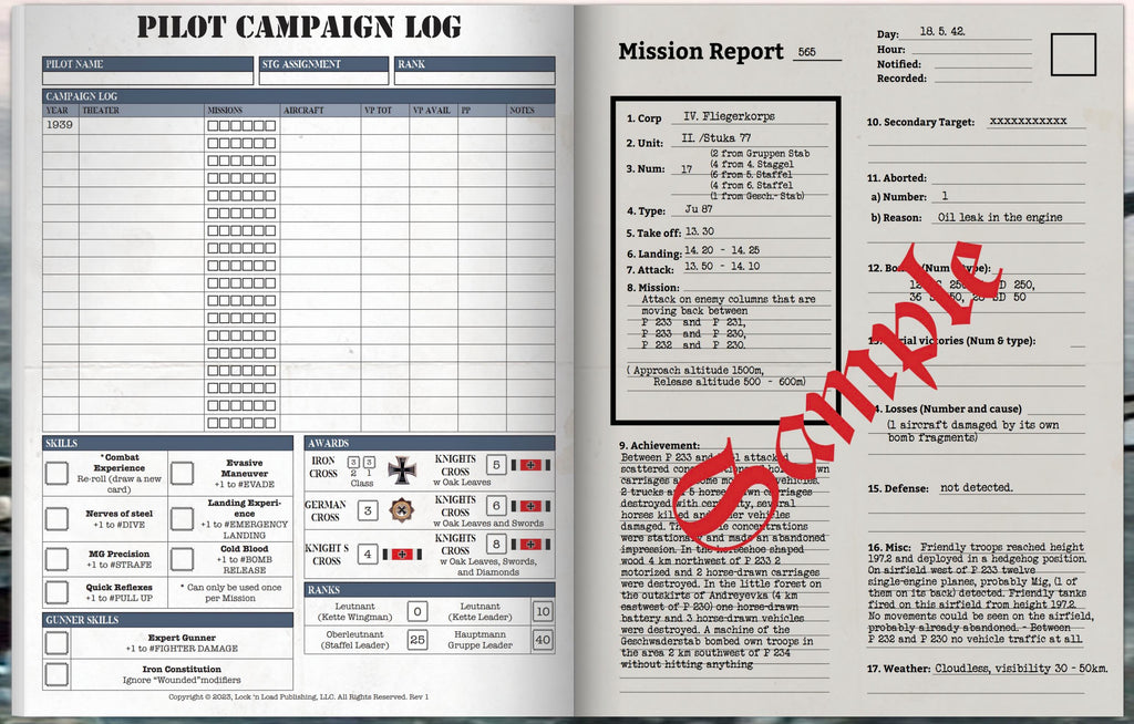Ju 87 Stuka Ace Core Rule Book