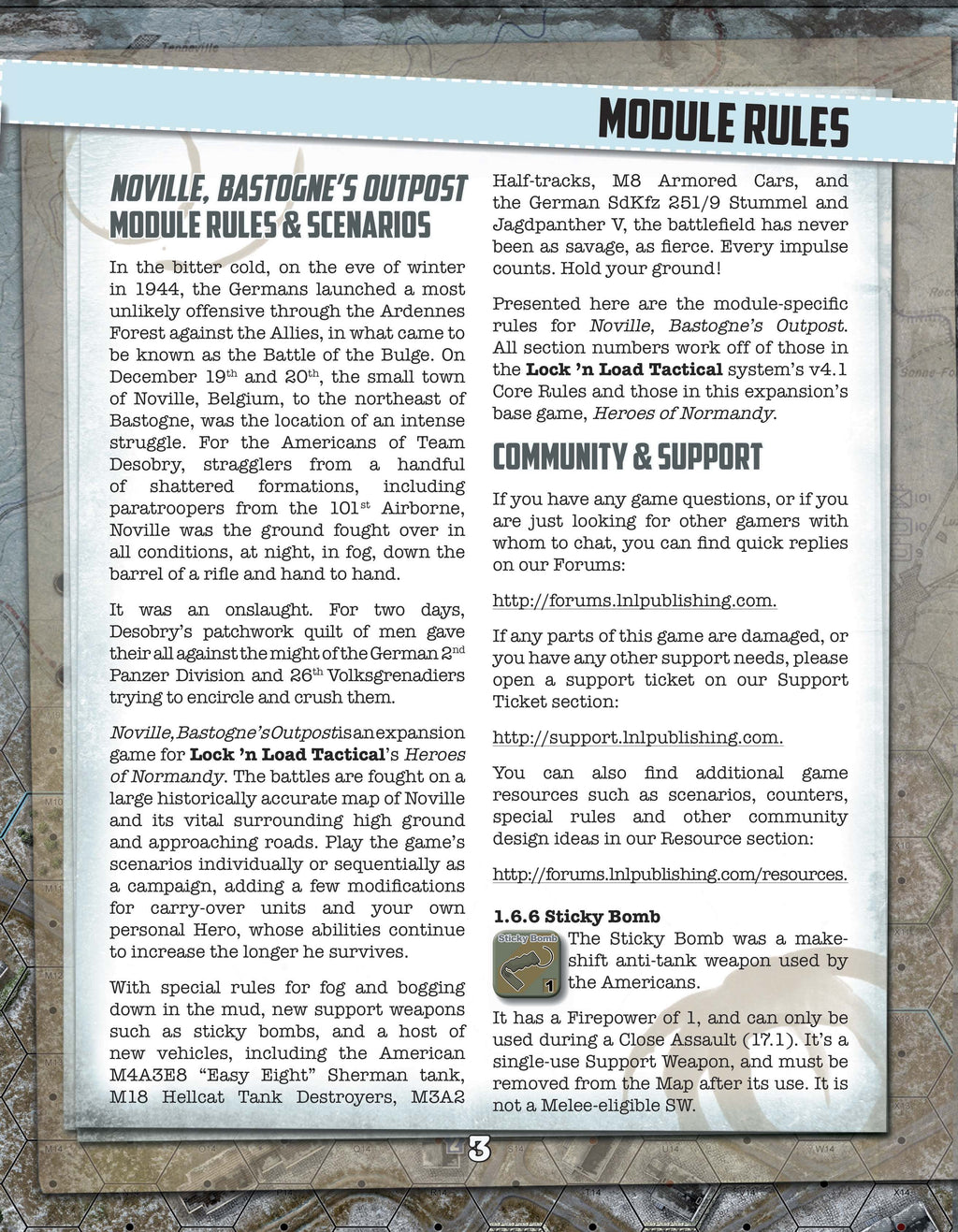 Lock 'n Load Tactical: Noville Bastognes Outpost Companion Book