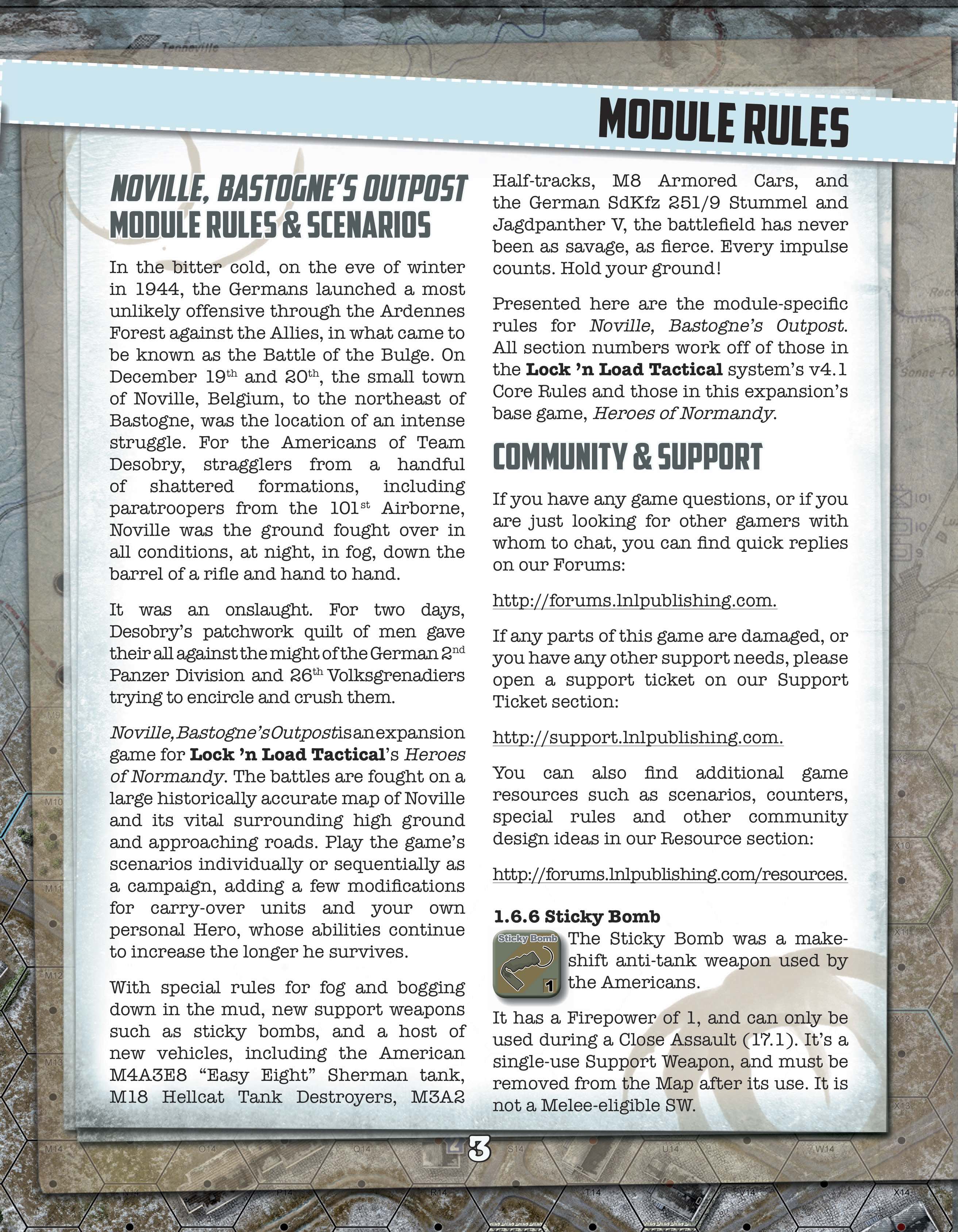 Lock 'n Load Tactical: Noville Bastognes Outpost Companion Book