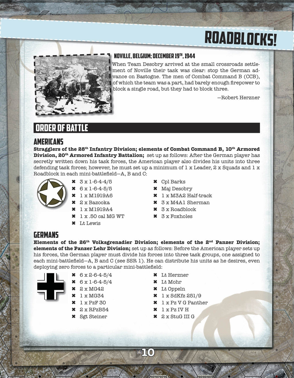 Lock 'n Load Tactical: Noville Bastognes Outpost Companion Book