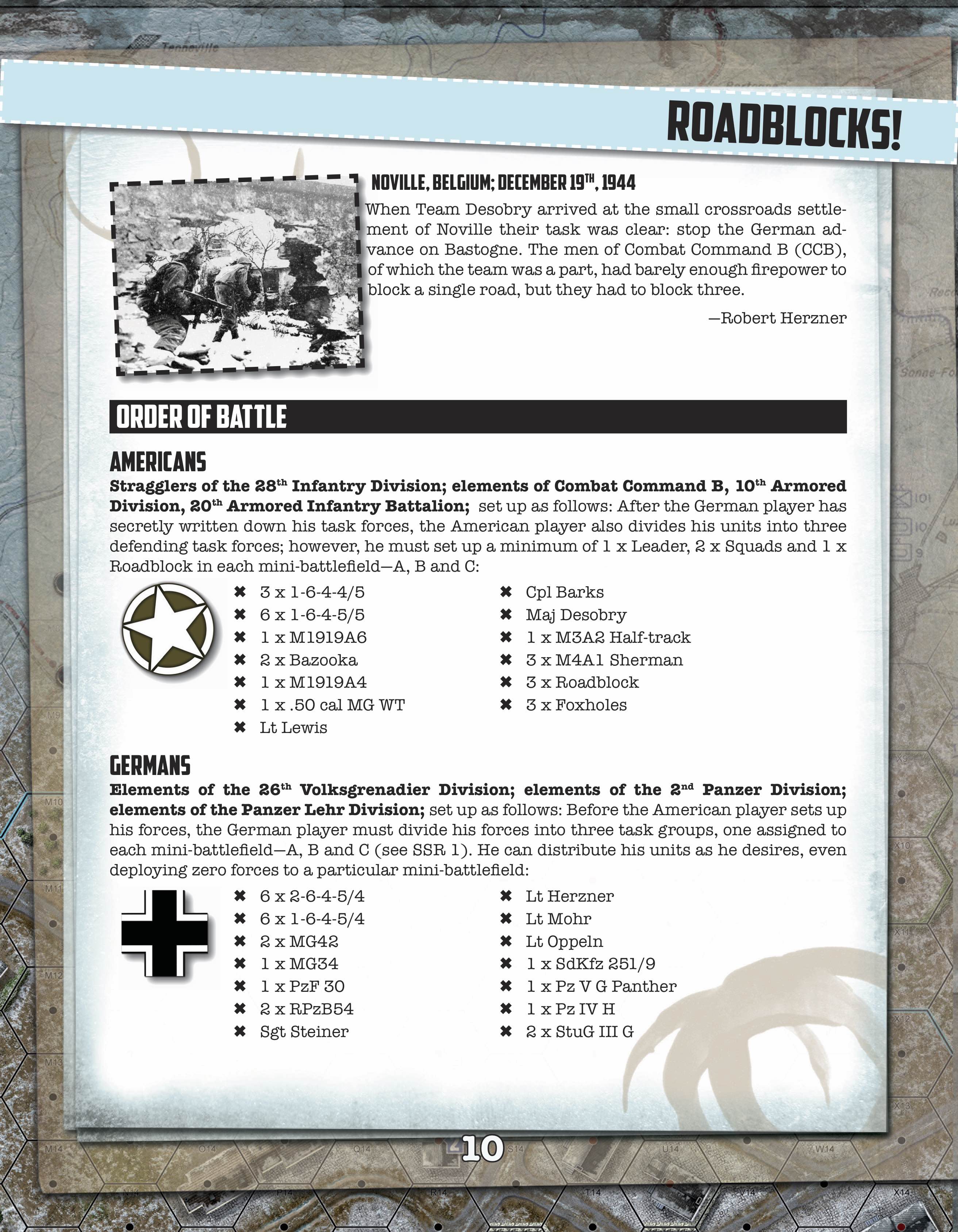 Lock 'n Load Tactical: Noville Bastognes Outpost Companion Book