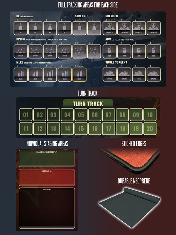 World At War 85: Storming the Gap Neoprene Player Mat