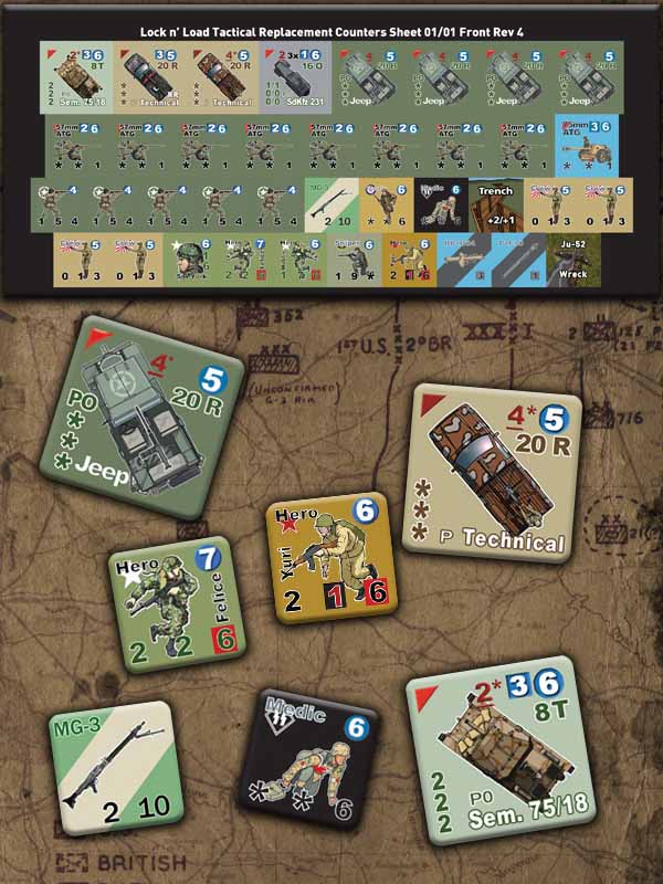 Lock 'n Load Tactical: Replacement Counters