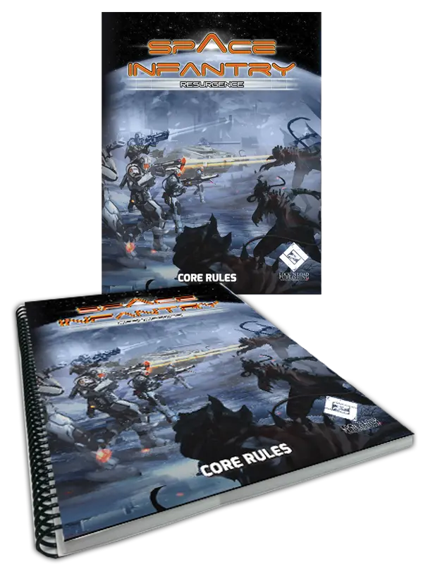 Space Infantry Resurgence Core Rules Spiral Booklet Lock 'n Load Publishing