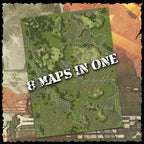 World At War 85: Storming the Gap Premium Canvas Map