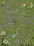 World At War 85: Blood and Fury Premium Canvas Map