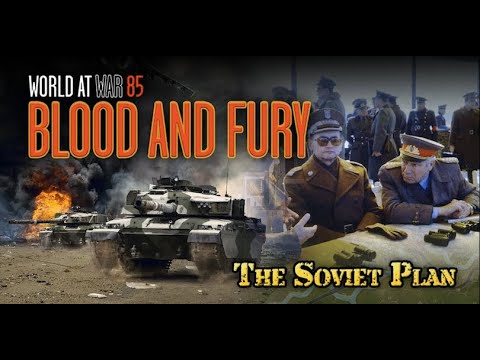 World At War 85: Blood and Fury Premium Canvas Map